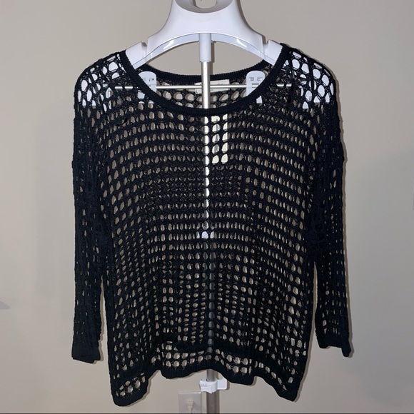 black square knit top - Picture 7 of 7